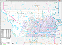 Douglas County Wall Map Premium Style 2026