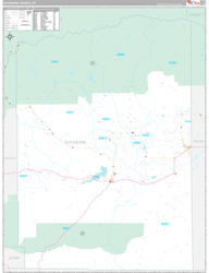 Duchesne County, UT Wall Map Premium Style 2023