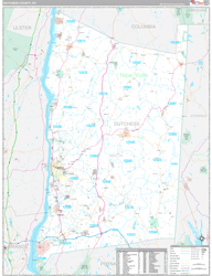 Dutchess County, NY Wall Map Premium Style 2024