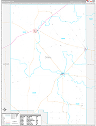 Duval County Wall Map Premium Style 2026