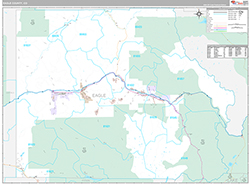 Eagle County Wall Map Premium Style 2026