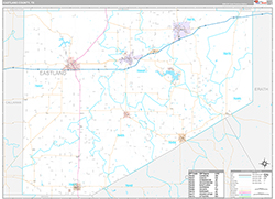 Eastland County Wall Map Premium Style 2026
