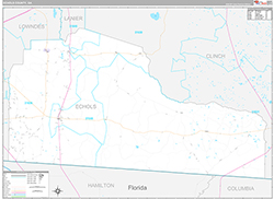Echols County Wall Map Premium Style 2026