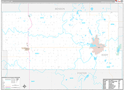 Eddy County Wall Map Premium Style 2026