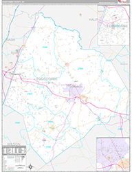 Edgecombe County Wall Map Premium Style 2026
