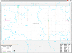 Edmunds County Wall Map Premium Style 2026