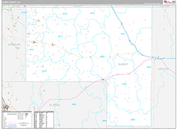 Elbert County Wall Map Premium Style 2026