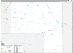 Elbert County, CO Wall Map Premium Style 2024