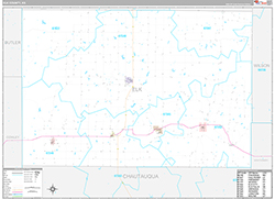 Elk County Wall Map Premium Style 2026