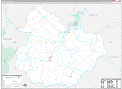 Elliott County Wall Map Premium Style 2026
