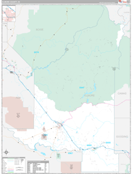 Elmore County, ID Wall Map Premium Style 2024