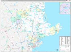 Essex County, MA Wall Map Premium Style 2024