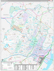 Essex County, NJ Wall Map Premium Style 2026