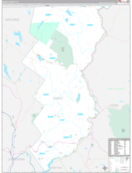 Essex County, VT Wall Map Premium Style 2024