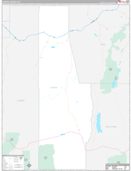 Eureka County, NV Wall Map Premium Style 2024