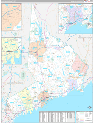 Fairfield County, CT Wall Map Premium Style 2024