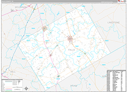 Falls County Wall Map Premium Style 2026