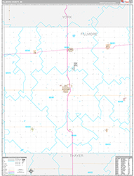 Fillmore County Wall Map Premium Style 2026