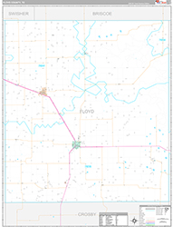 Floyd County Wall Map Premium Style 2026