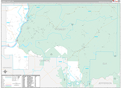 Forest County Wall Map Premium Style 2026