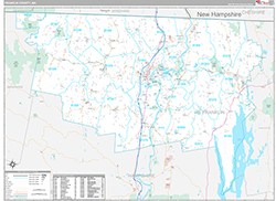 Franklin County Wall Map Premium Style 2026