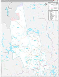 Franklin County Wall Map Premium Style 2026