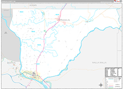 Franklin County Wall Map Premium Style 2026