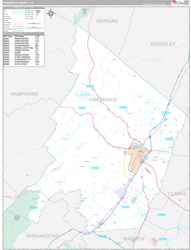 frederick county va map zip code maps premium coverage