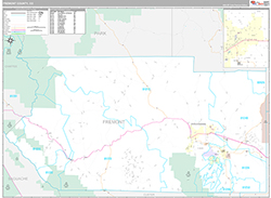 Fremont County Wall Map Premium Style 2026