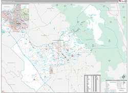Fresno County Wall Map Premium Style 2026