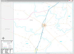 Frio County Wall Map Premium Style 2026