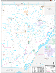 Fulton County Wall Map Premium Style 2026