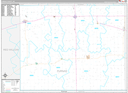 Furnas County Wall Map Premium Style 2026