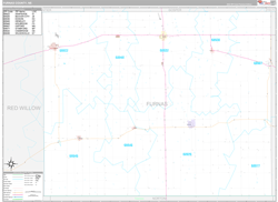 Furnas County, NE Wall Map Premium Style 2023