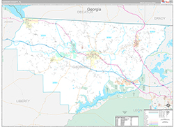Gadsden County Wall Map Premium Style 2026