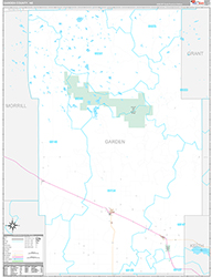 Garden County Wall Map Premium Style 2026
