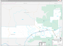 Garfield County Wall Map Premium Style 2026