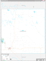Garfield County Wall Map Premium Style 2026