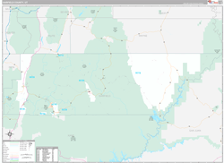 Garfield County, UT Wall Map Premium Style 2023