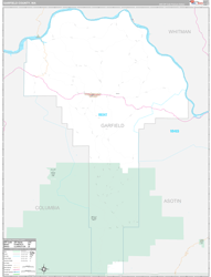 Garfield County, WA Wall Map Premium Style 2024