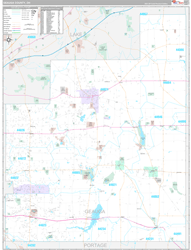 Geauga County, OH Wall Map Premium Style 2024