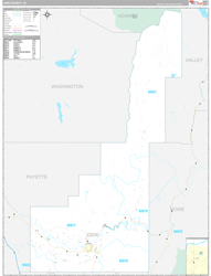 Gem County, ID Wall Map Premium Style 2024