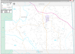 George County Wall Map Premium Style 2026