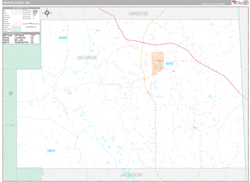 George County, MS Wall Map Premium Style 2024