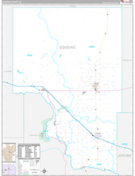 Gooding County Wall Map Premium Style 2026