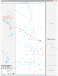 Goshen County, WY Wall Map Premium Style 2026