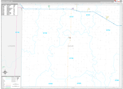 Gove County, KS Wall Map Premium Style 2024