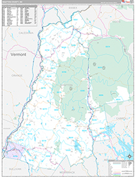 Grafton County Wall Map Premium Style 2026