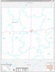 Graham County Wall Map Premium Style 2026