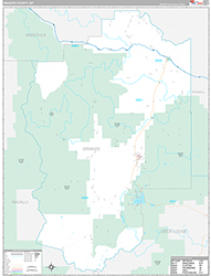 Granite County Wall Map Premium Style 2026